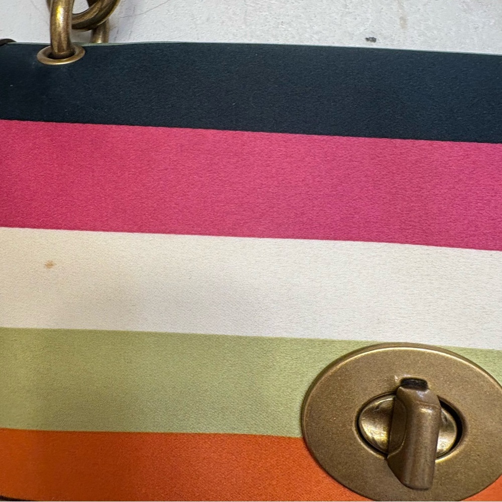 Coach ultra rare legacy striped Turnlock vintage y2k mini bag - Picture 9 of 9
